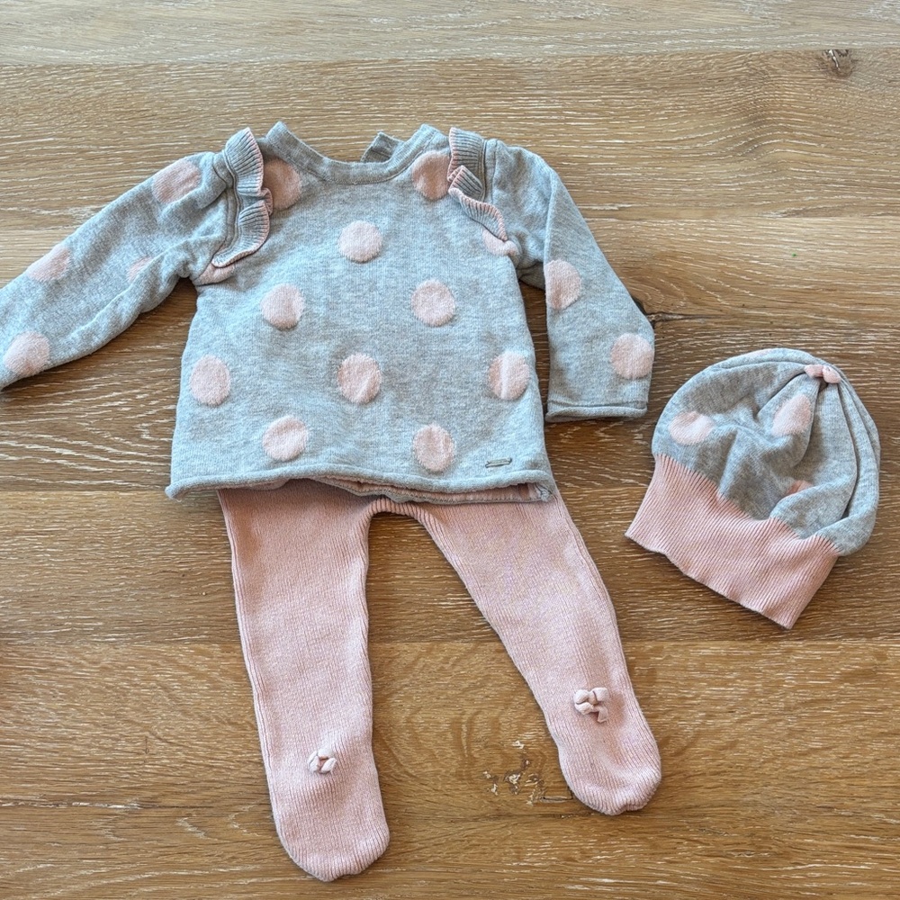 Mayoral Gray and Pink Kids Matching Set